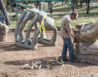 Dinosaur adds adventure for kids in city park