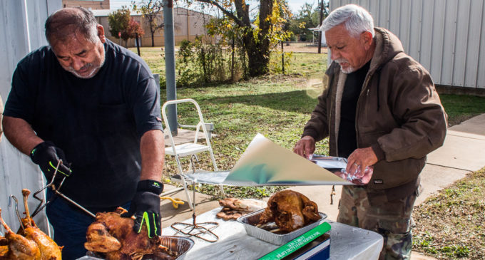 Knights of Columbus fry up turkeys for Thanksgiving
