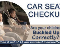 Car seat safety check slated for Thursday, Dec. 7