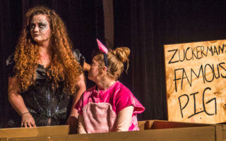 Getting ready for this week’s performances of Charlotte’s Web