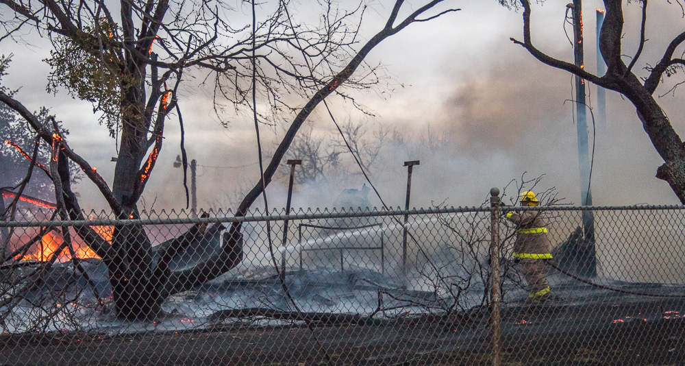 Fire destroys home on Hubbard Creek Lake Breckenridge Texan