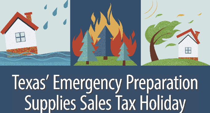 Emergency supplies are tax free this weekend