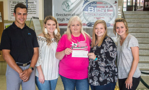 BHS student group makes donation to memorial scholarship
