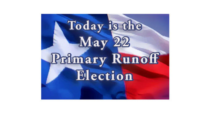 Today is Primary Runoff Election Day