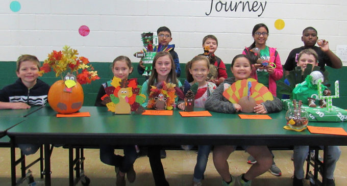 Local fourth graders design turkeys for school’s Thanksgiving dinner