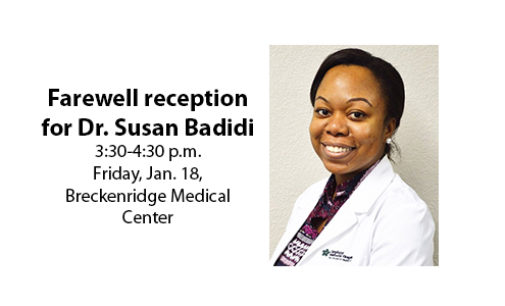 SMH to host farewell reception for Dr. Badidi on Friday afternoon