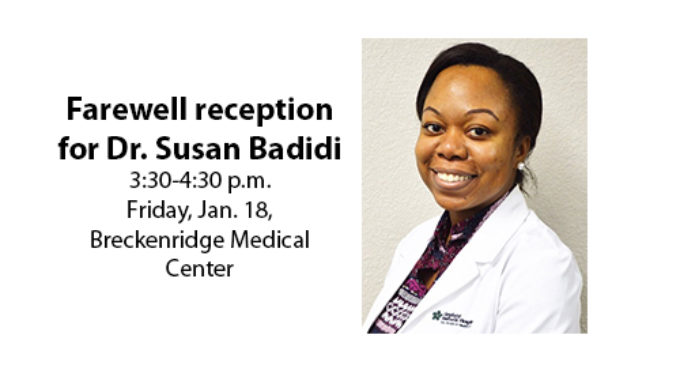 SMH to host farewell reception for Dr. Badidi on Friday afternoon
