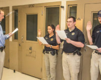 Sheriff swears in newly promoted sergeants on jail staff