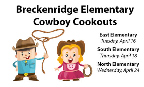 Breckenridge elementary schools to host Cowboy Cookouts