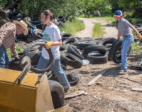 Cleanup project at illegal dump site removes more than 1,000 tires