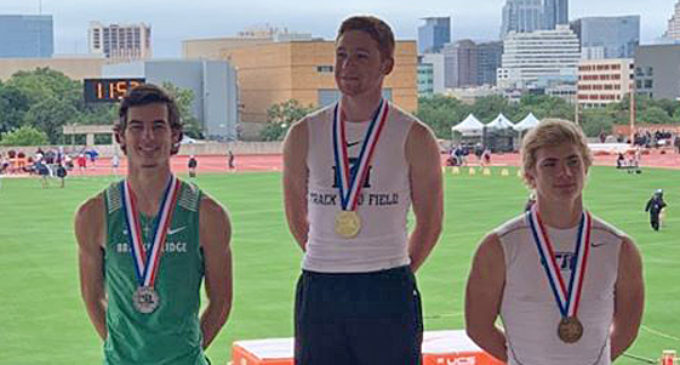 Campbell earns silver medal at state track meet