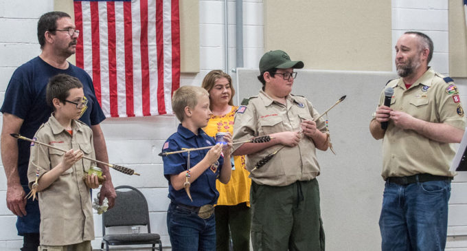 Local Cub Scouts receive awards during Blue and Gold Banquet
