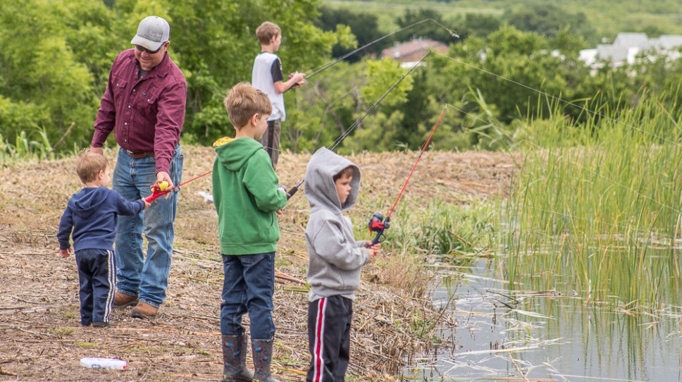 Kids fishing day provides fun at the Frog Pond