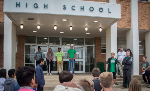 State-bound track athletes leave for Austin following pep rally, send-off