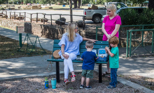 City installs new benches in playground area at city park