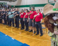 First responders honored at today’s Buckaroo pep rally