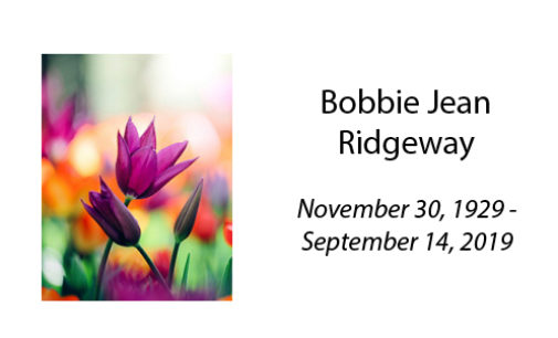 Bobbie Jean Ridgeway