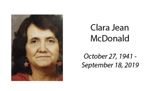 Clara Jean McDonald