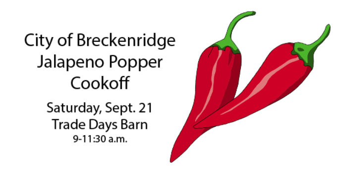 City to host Jalapeno Popper Cookoff on Saturday, Sept. 21