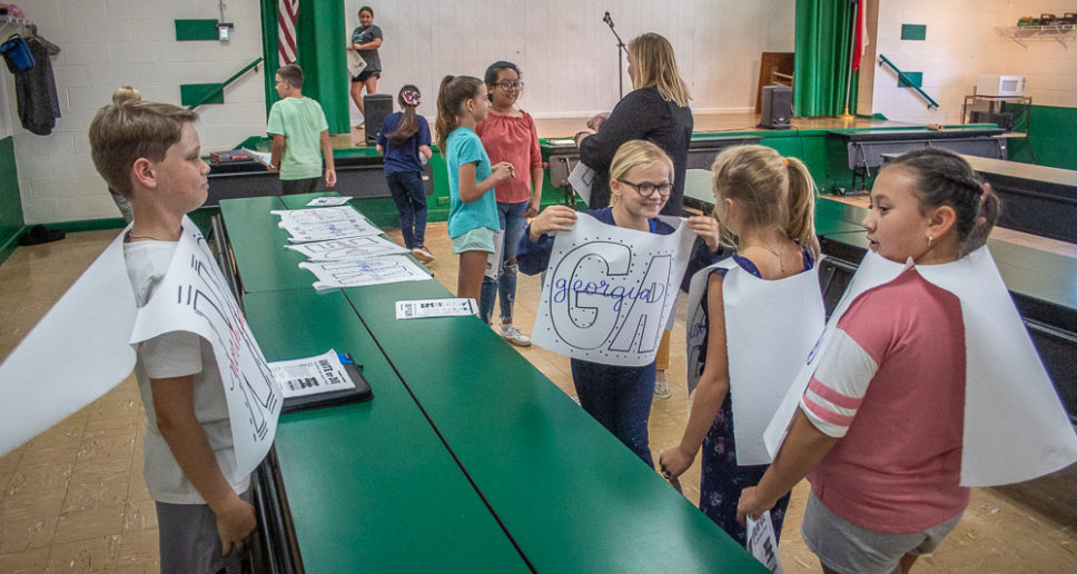 South Elementary fifth graders perform constitution play