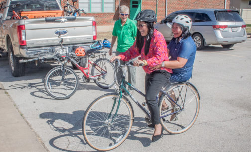 Visiting South Elementary teachers receive bikes to get around Breckenridge
