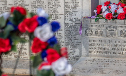 Flowers, wreath and flags honor local veterans for their service