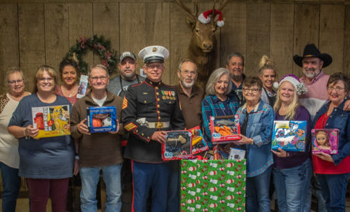 Elks, Jonell donate toys to local Toys for Tots