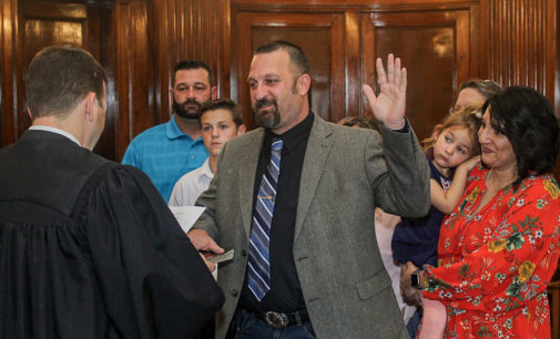Bacel Cantrell sworn in as new Breckenridge Police Chief