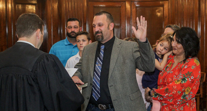Bacel Cantrell sworn in as new Breckenridge Police Chief