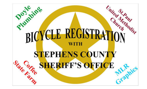 Sheriff’s Office to offer bicycle registration on Saturday