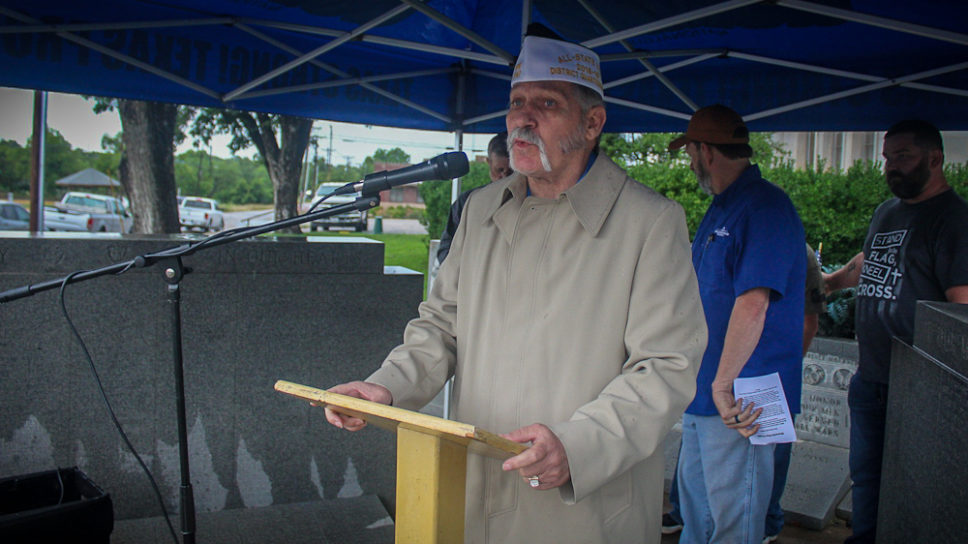 Stephens County residents brave rain to honor local veterans at memorial service