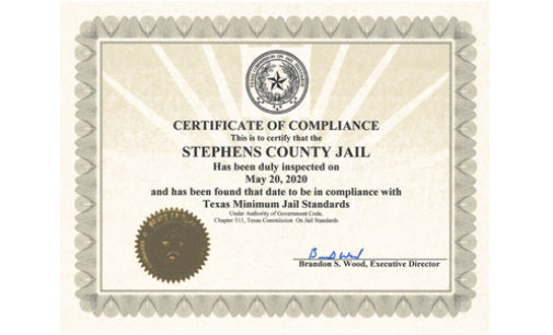 Stephens County Jail passes surprise inspection