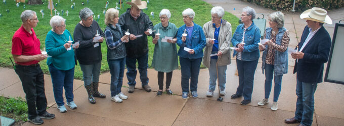Candlelight vigil at Stephens County Courthouse honors local foster children