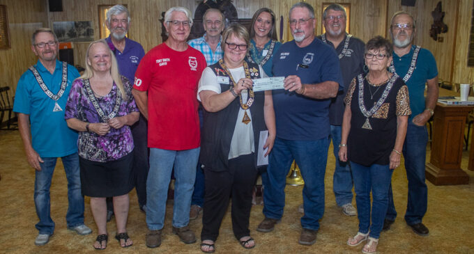 Breckenridge Elks Lodge donates funds to Hubbard Creek Volunteer Fire Department