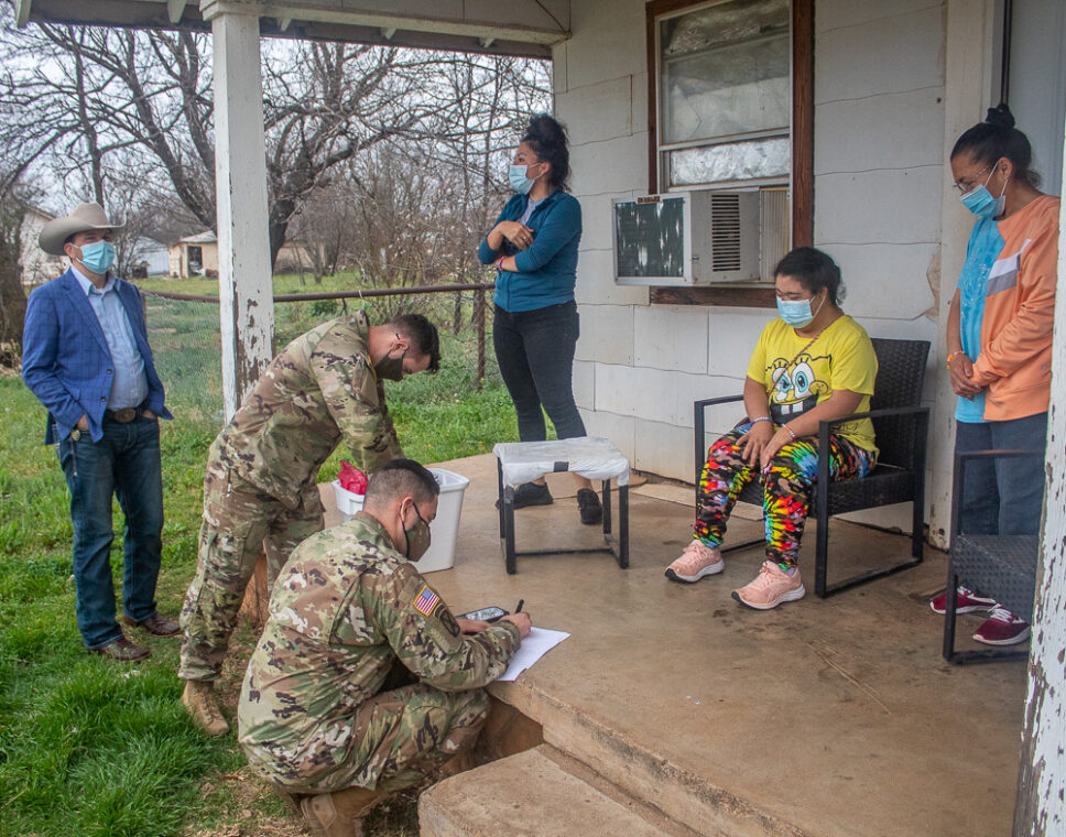 National Guard giving local vaccines