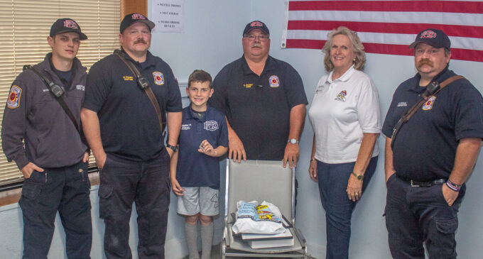 Breckenridge Fire Department honors Rhyder Patterson with ceremony