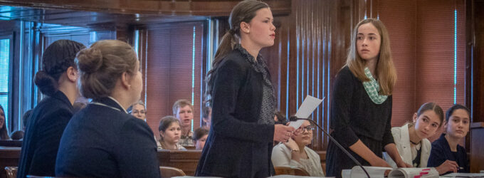 Area homeschool students participate in mock trial at Stephens County Courthouse