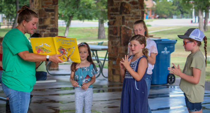 Breckenridge Library hosting Story Time at the park every Tuesday in July