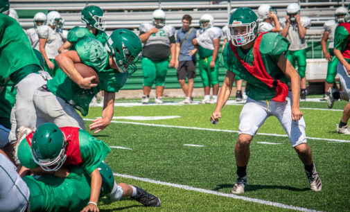 Breckenridge Buckaroos wrap up second week of football practice with inter-squad scrimmage this evening