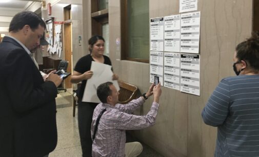 Early Voting totals posted at Stephens County Courthouse