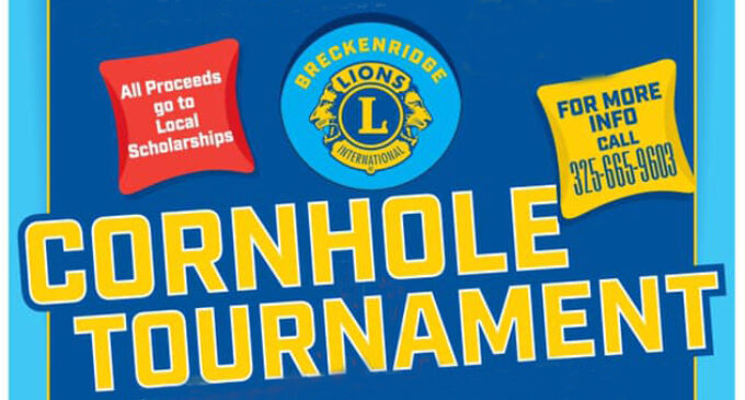 Breckenridge Lions Club’s cornhole tournament, raffle to benefit scholarship fund