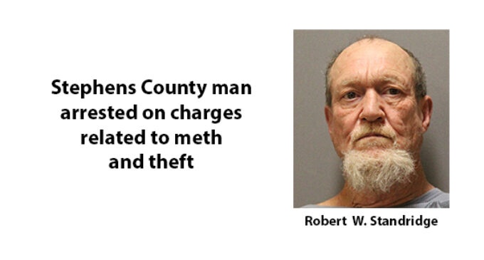 Stephens County man arrested on theft, meth charges