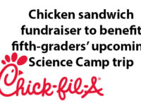 Chicken sandwich fundraiser to benefit Science Camp trip