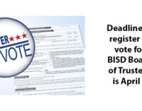 BISD Board of Trustees election set for May 1; voter registration deadline is April 1