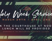 Breckenridge Ministerial Alliance to host Holy Week services beginning Monday, March 29