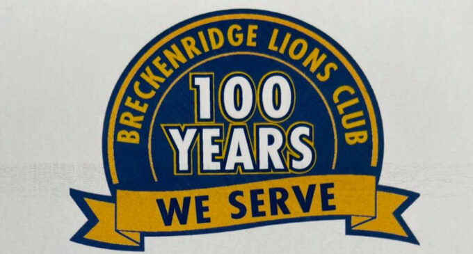 Breckenridge Lions Club to celebrate centennial with reception on Friday