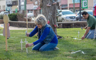 Decorating for child abuse prevention