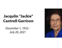 Jacqulin “Jackie” Cantrell Garrison