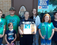 Breckenridge Girl Scouts deliver donated cookies to Hometown Heroes