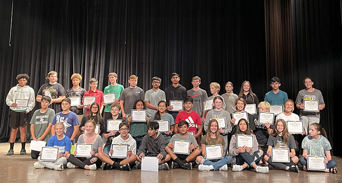 Breckenridge Junior High announces honor roll for first six weeks